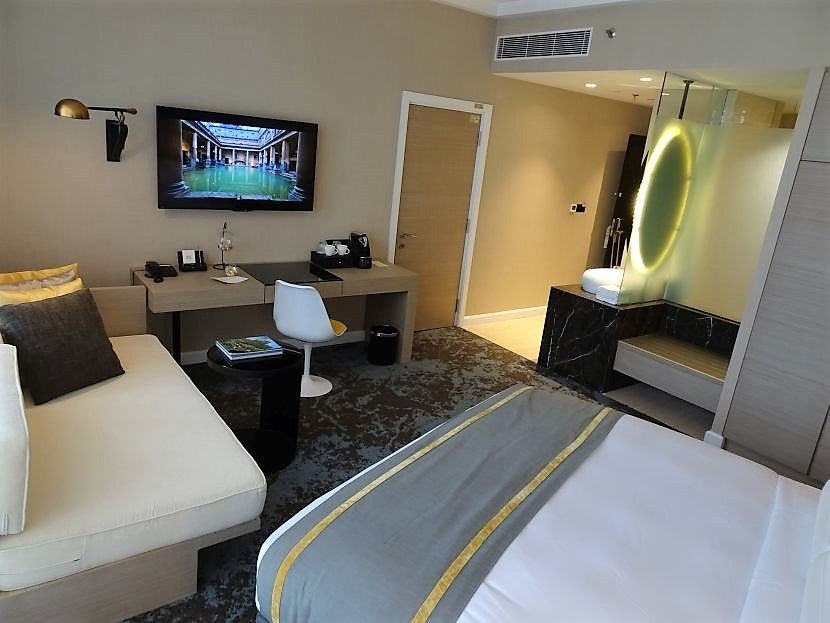 My Executive Deluxe room was stylish and colorful.
