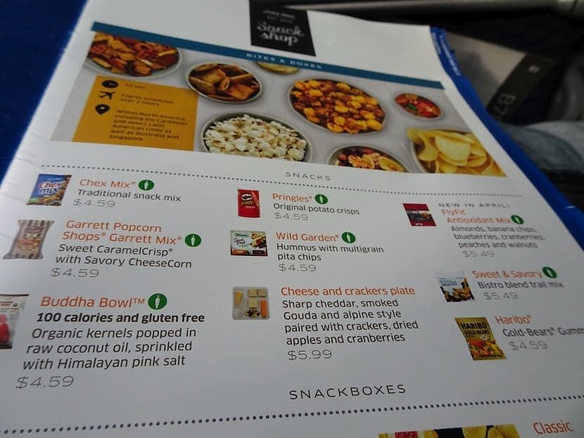 Snack Shop Menu