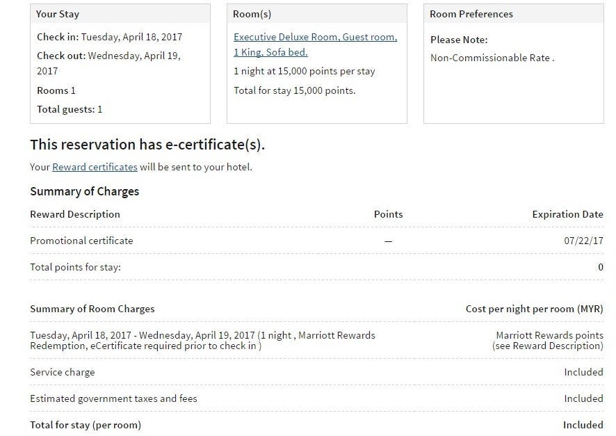 Stay with certificate