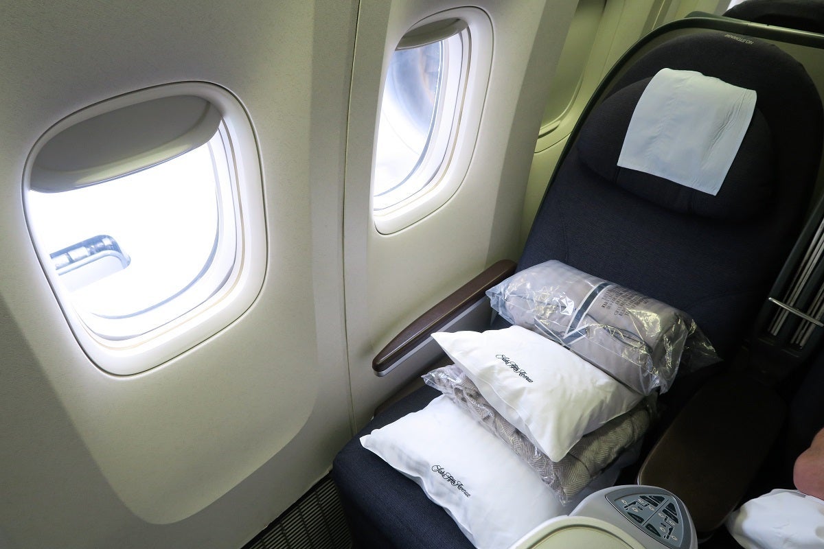 United 777-200 Polaris Business window seat