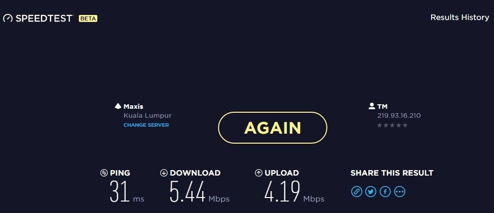 A wait for WiFi ended with pretty slow WiFi.