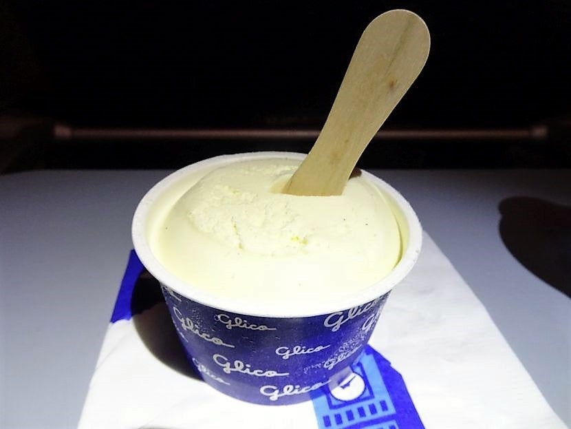 You can not go wrong serving me cold vanilla ice cream on a plane.