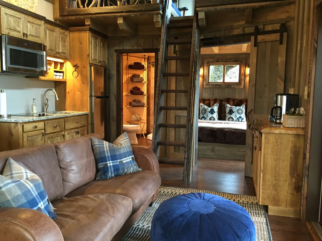 A 2nd floor loft is the perfect escape for guests seeking privacy. Photo courtesy of Home Away.