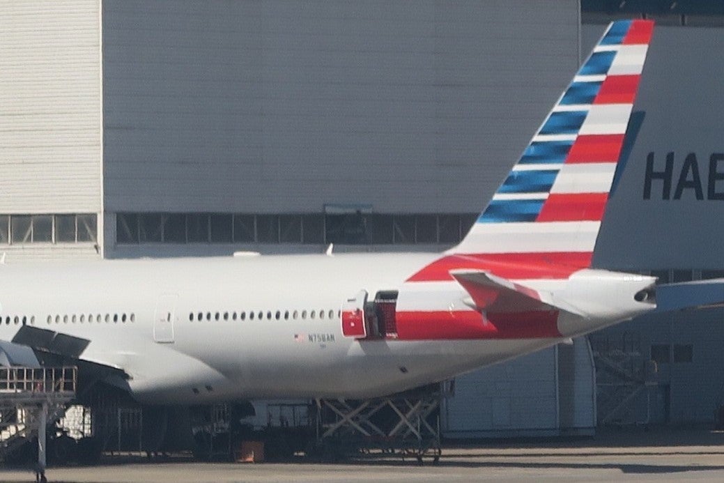 AA 772 in HKG for retrofit