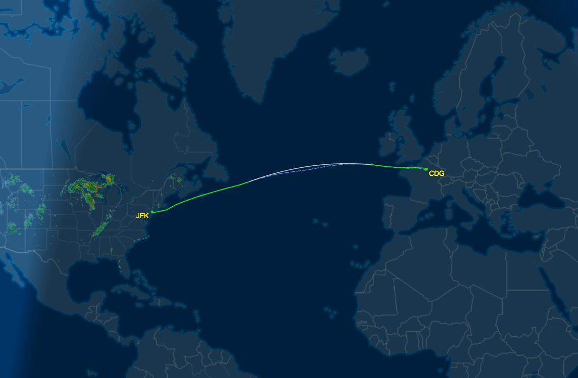 Delta flight path