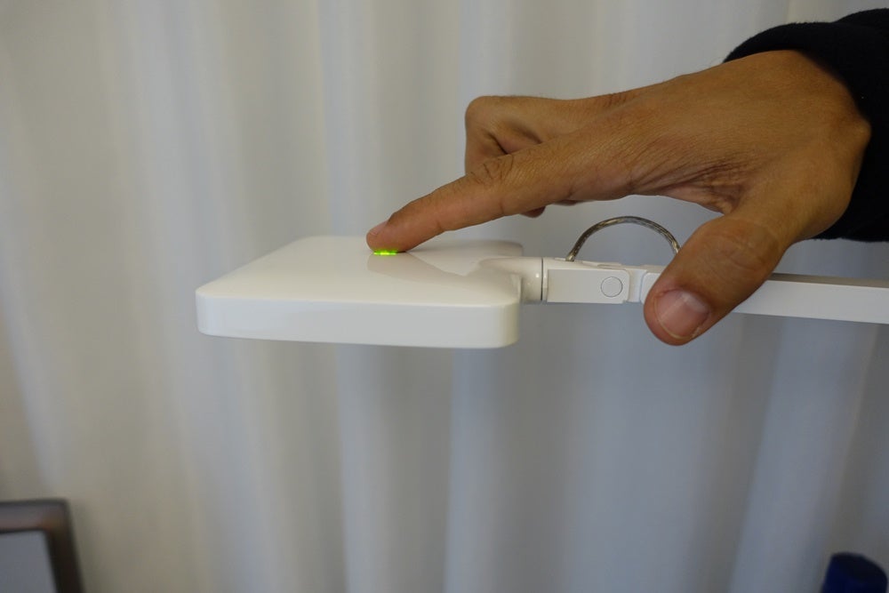 The touch desk lamp.