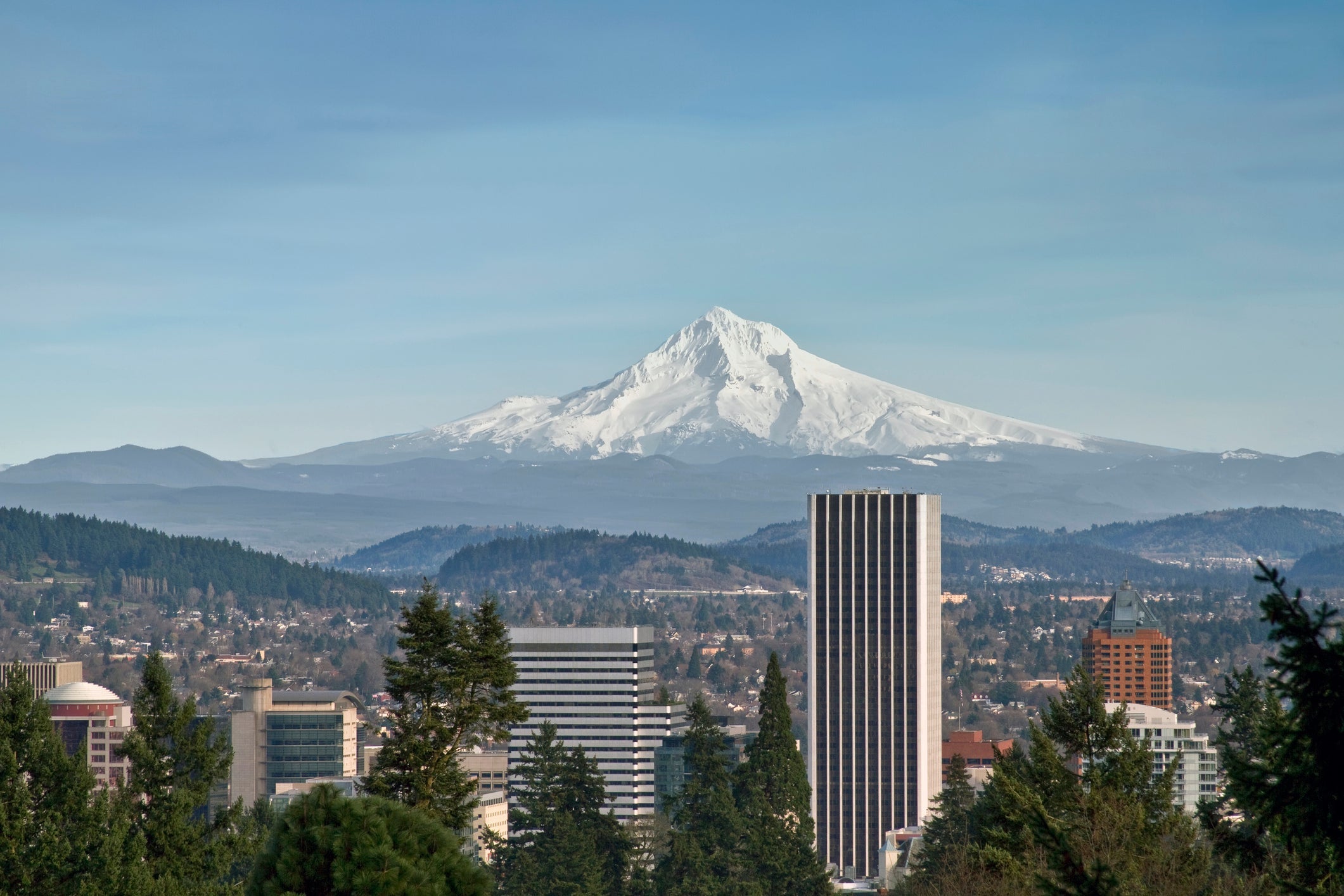 Portland will see a strong partial eclipse, but for a better view, head south about 60 minutes to Salem. Image courtesy of David Gn Photography via Getty Images.