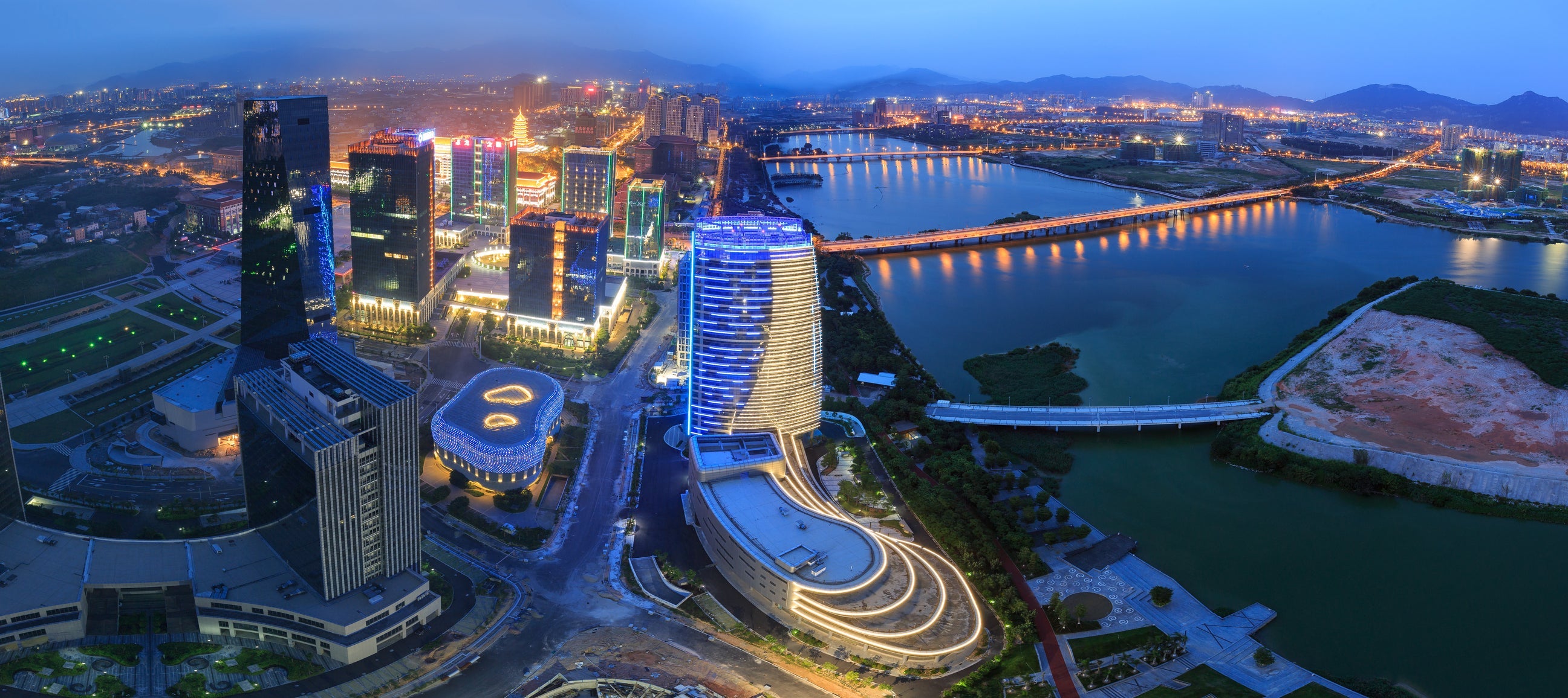 Xiamen Xinglin Bay City Scenery In Fujian,China