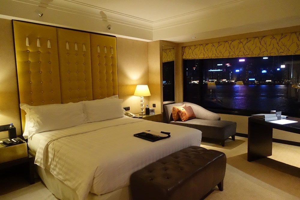 A Harbour View Room at the IHG Hong Kong.