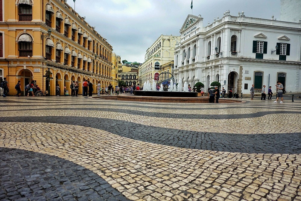 Portugal or Macau? The Largo do Senado. Image by the author.