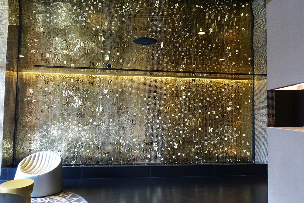 The gold wall.