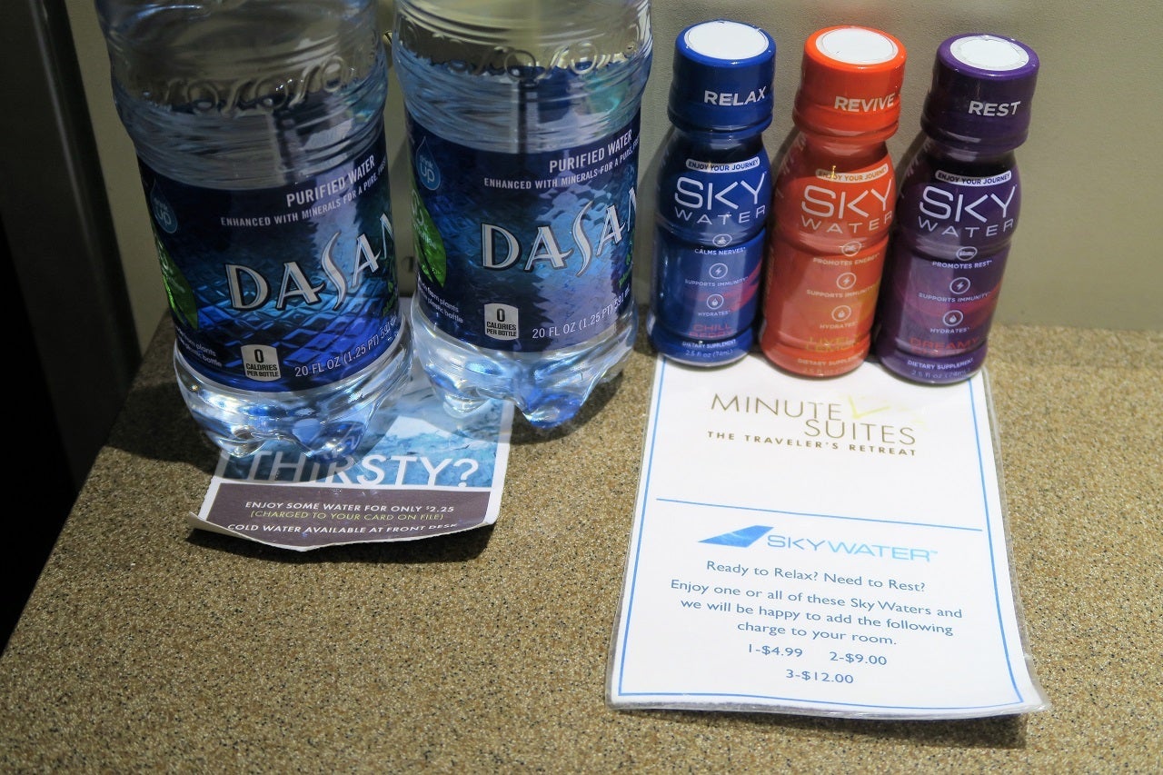 Minute Suites ATL drinks for sale