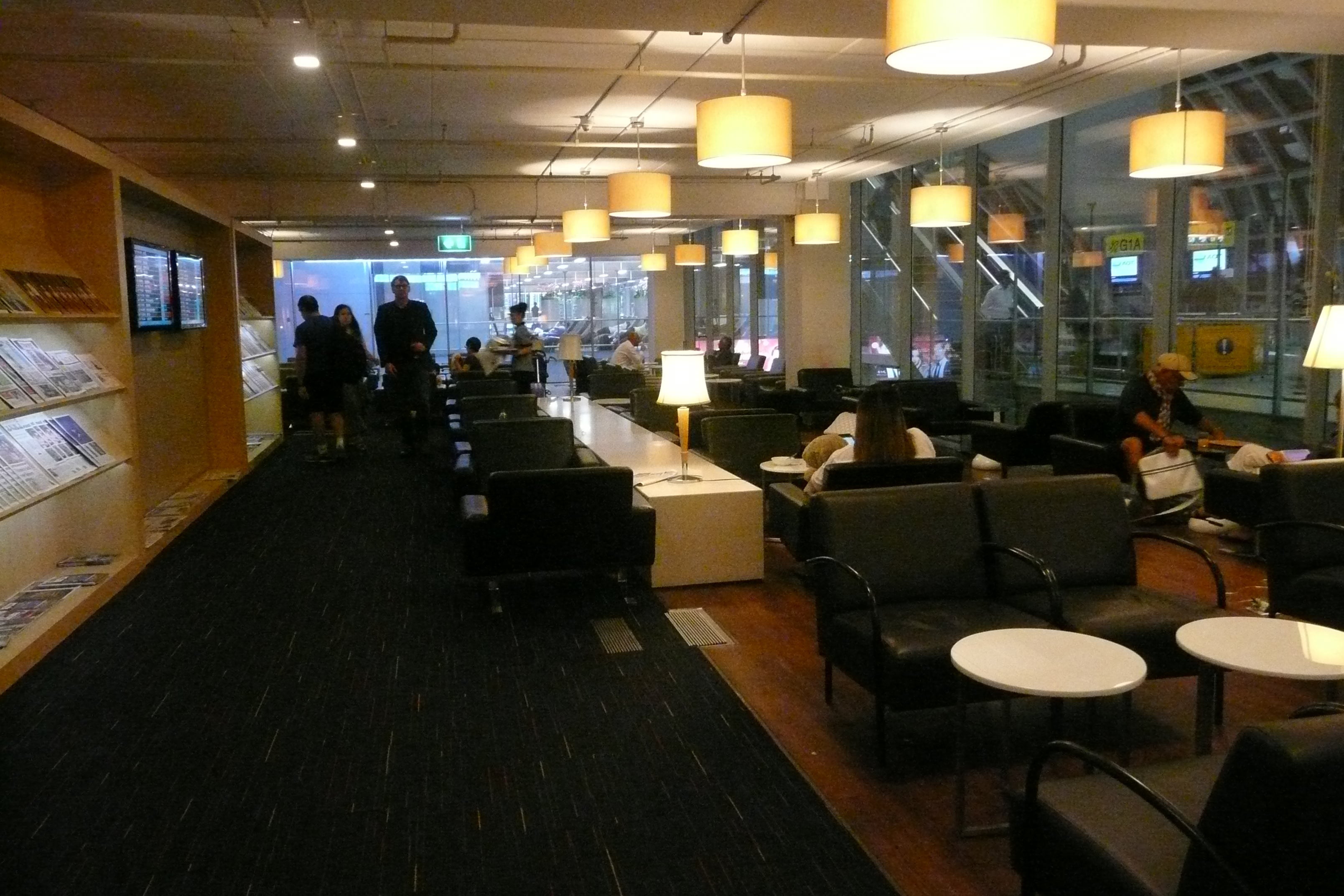 Miracle First Class Lounge downstairs seating area