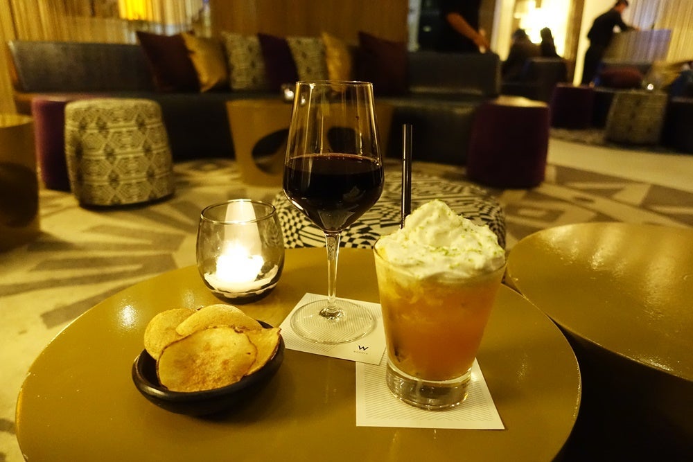 Welcome drinks.
