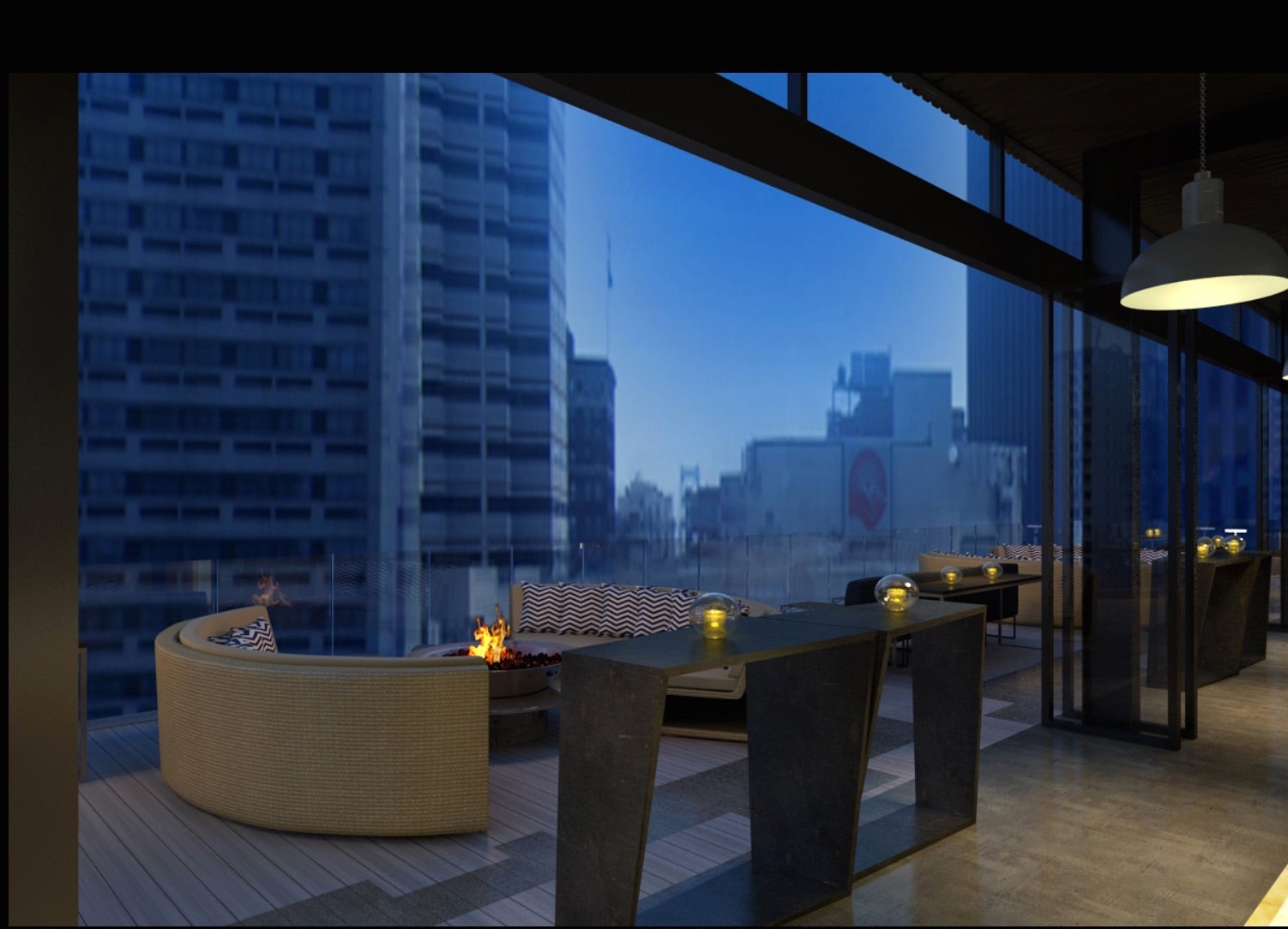 Assemble atop The Logan hotel. Image courtesy of Assembly.