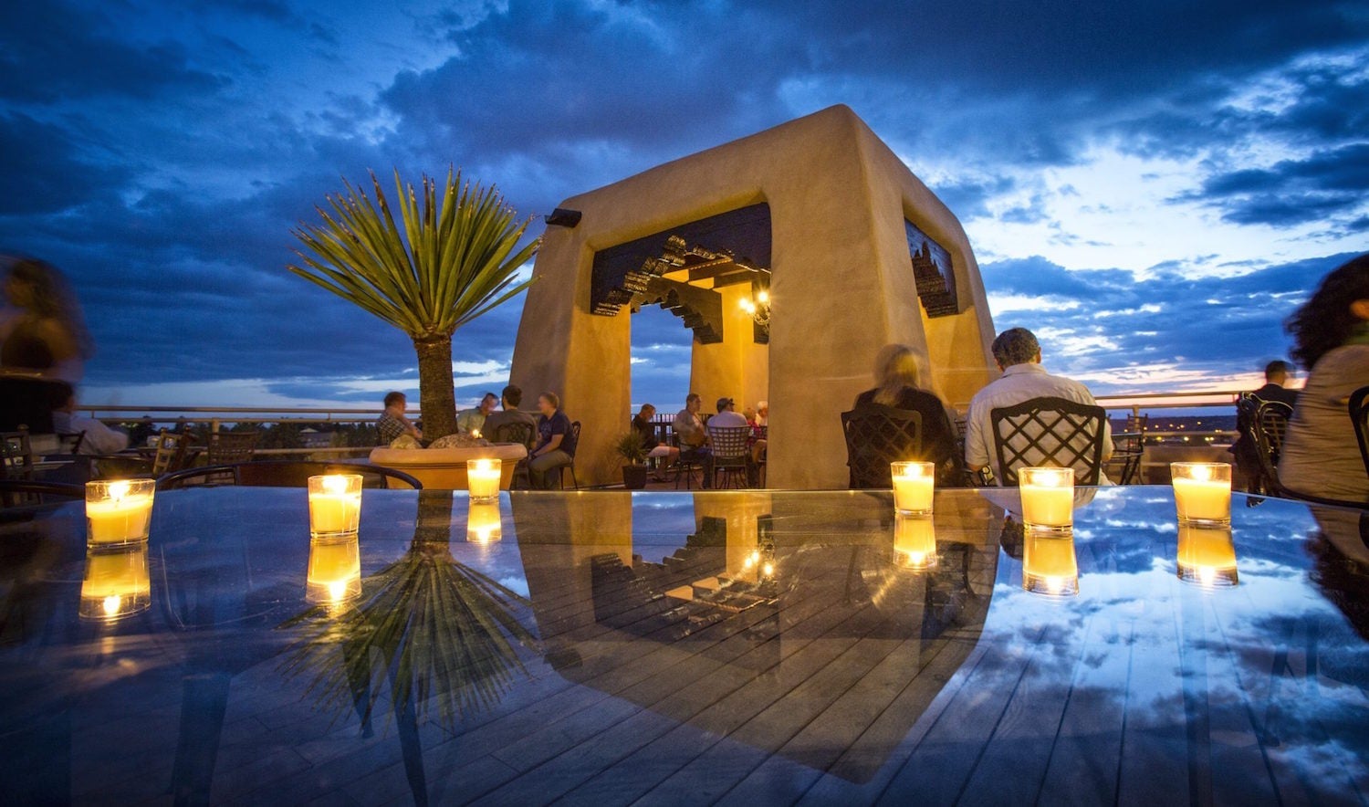 Soak up the sunset in Santa Fe. Image courtesy of Bell Tower Bar.