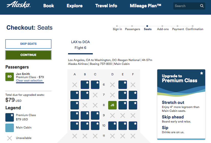 Alaska LAX DCA upgrade