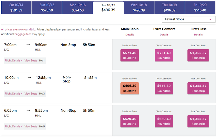 Hawaiian tix
