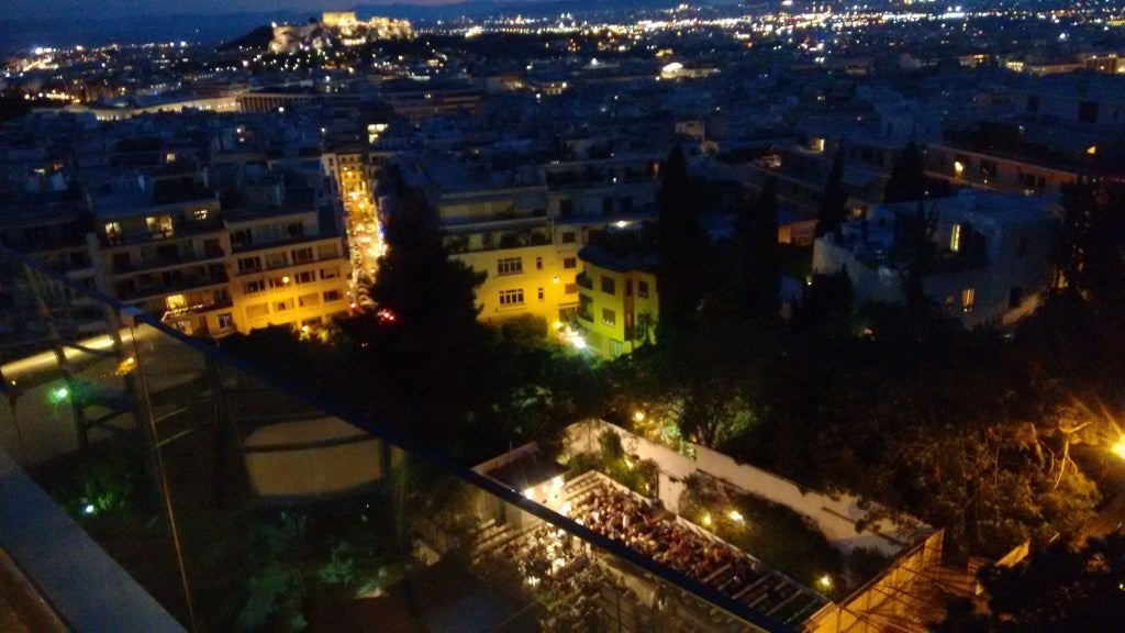 Athens is famous for its outdoor cinemas. Dexameni, seen here from above, is one of the best.