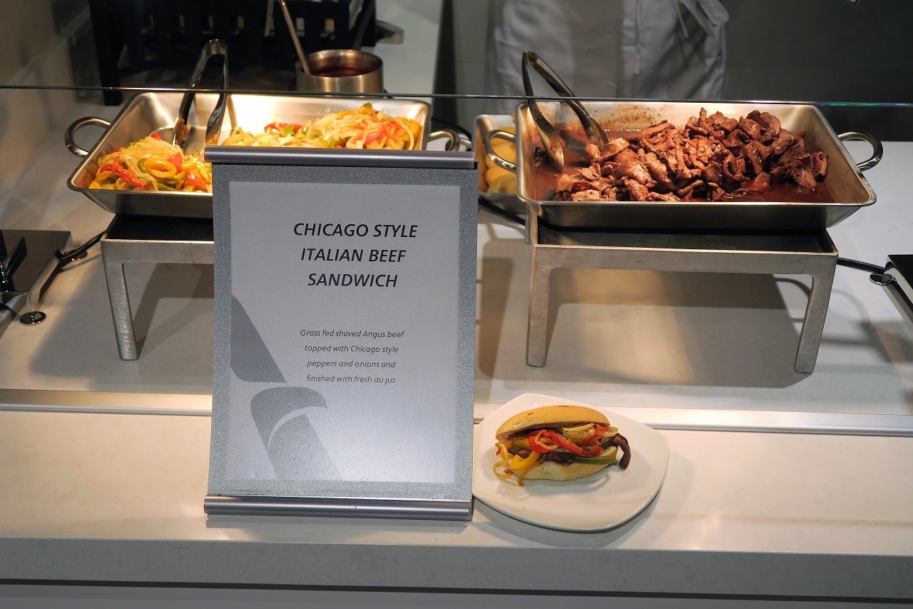AA ORD Flagship Lounge - Chicago Style Italian Beef bar
