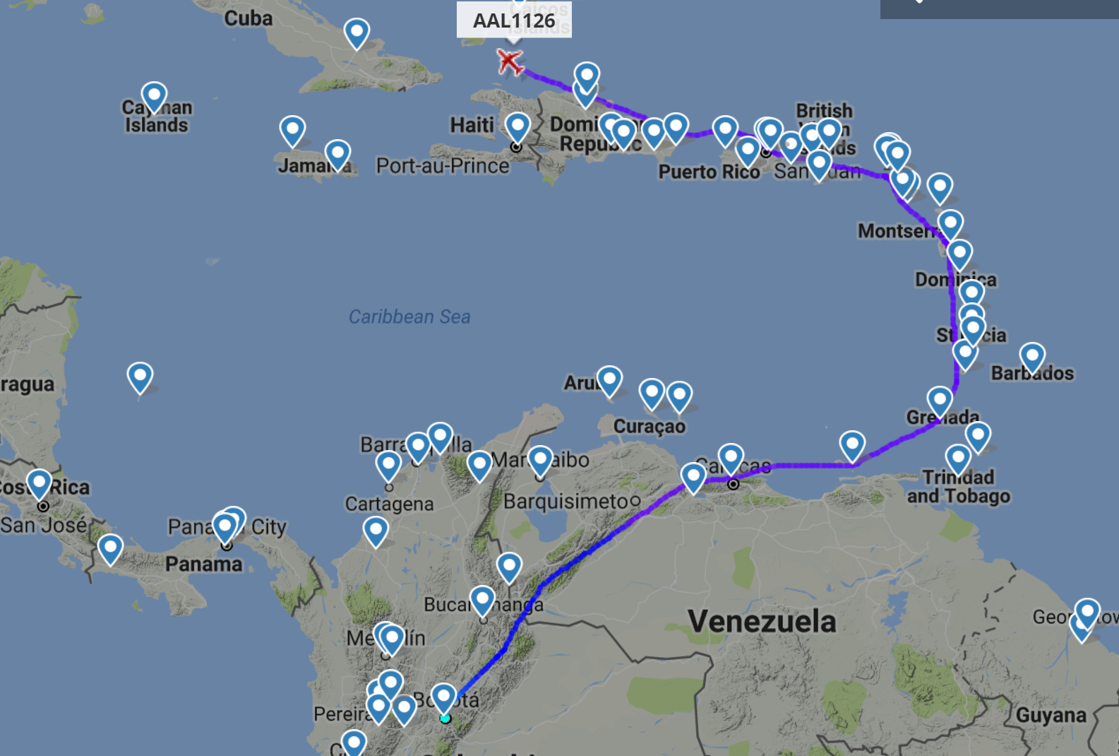 AA1126 with airport dots