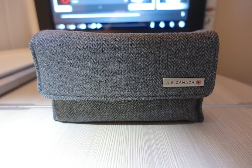 Air Canada amenity kit