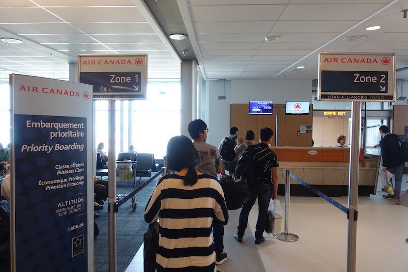Air Canada boarding priority