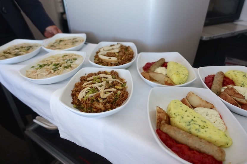 Air Canada breakfast items