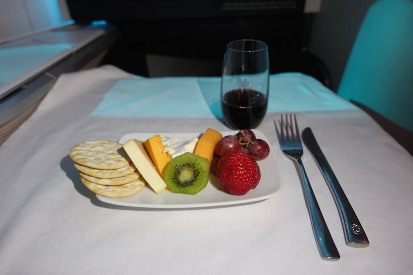 Air Canada cheese fruit