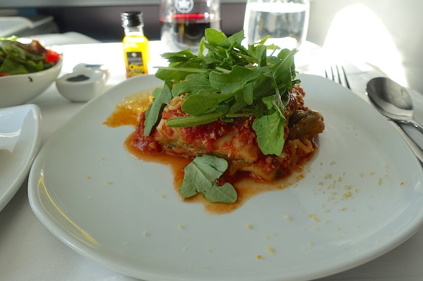 Air Canada lasagna