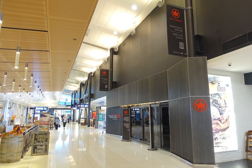 Air Canada lounge approach