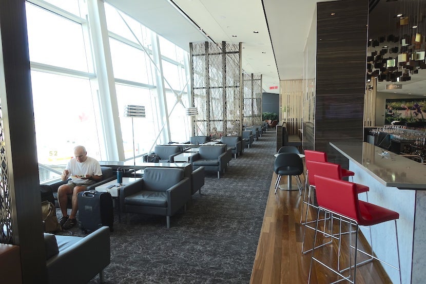 Air Canada lounge armchairs