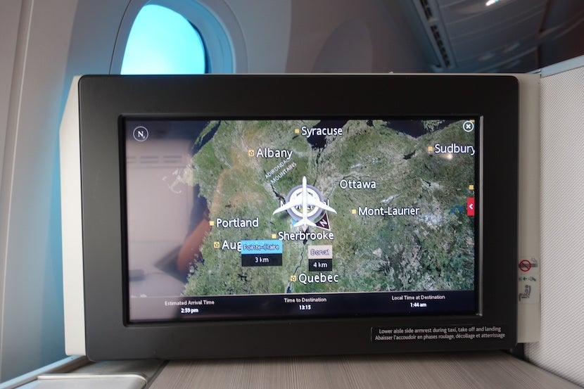 Air Canada map
