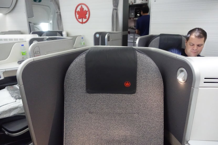 Air Canada seat back