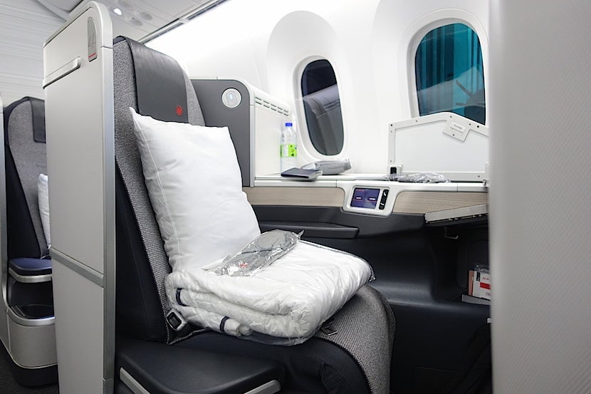 Air Canada seat eye level