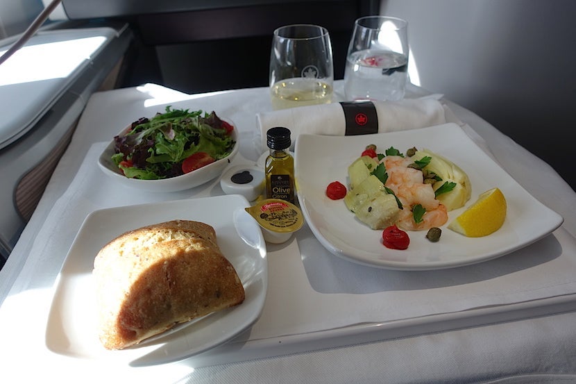 Air Canada shrimp