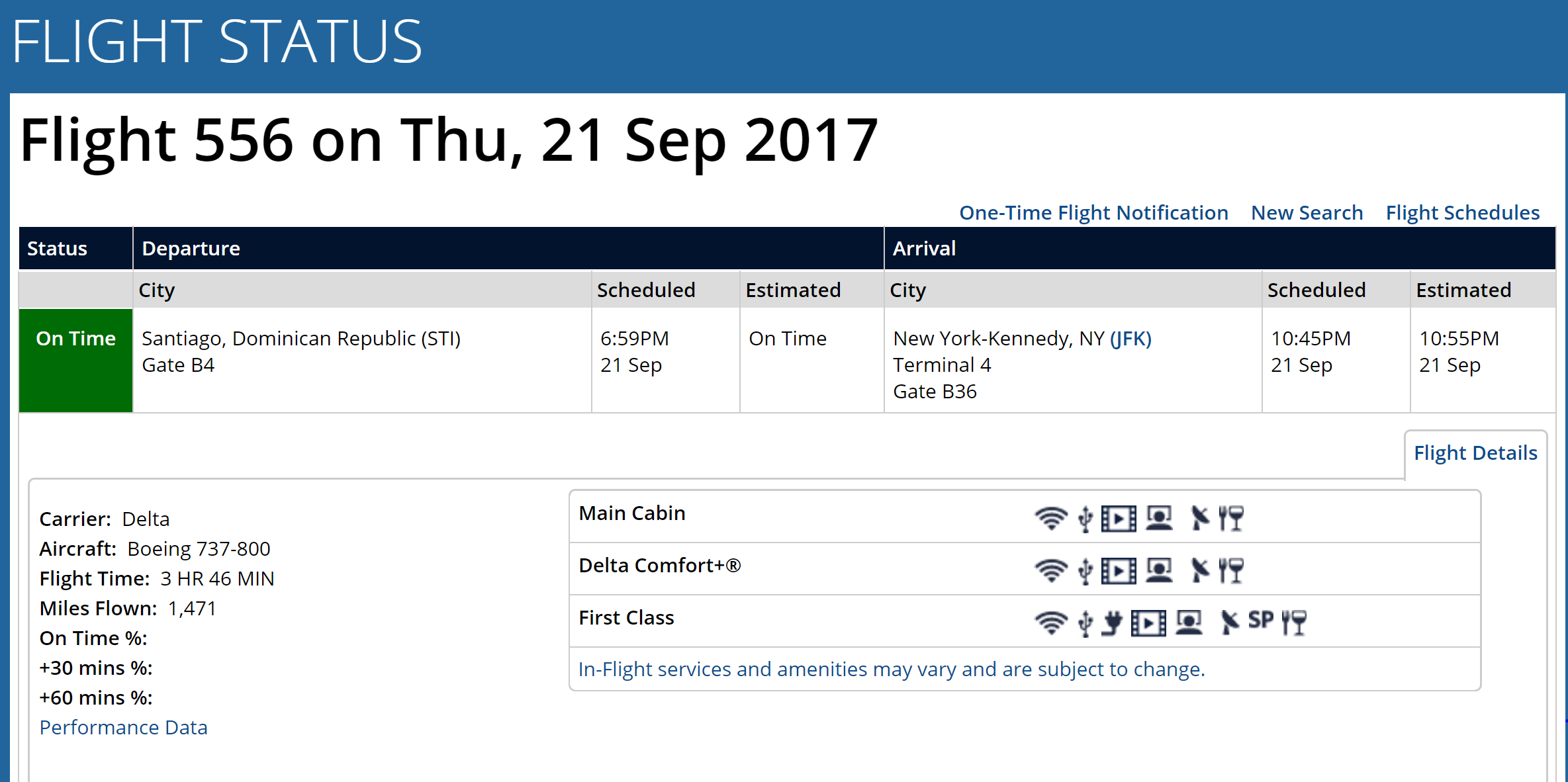 Delta 556 return