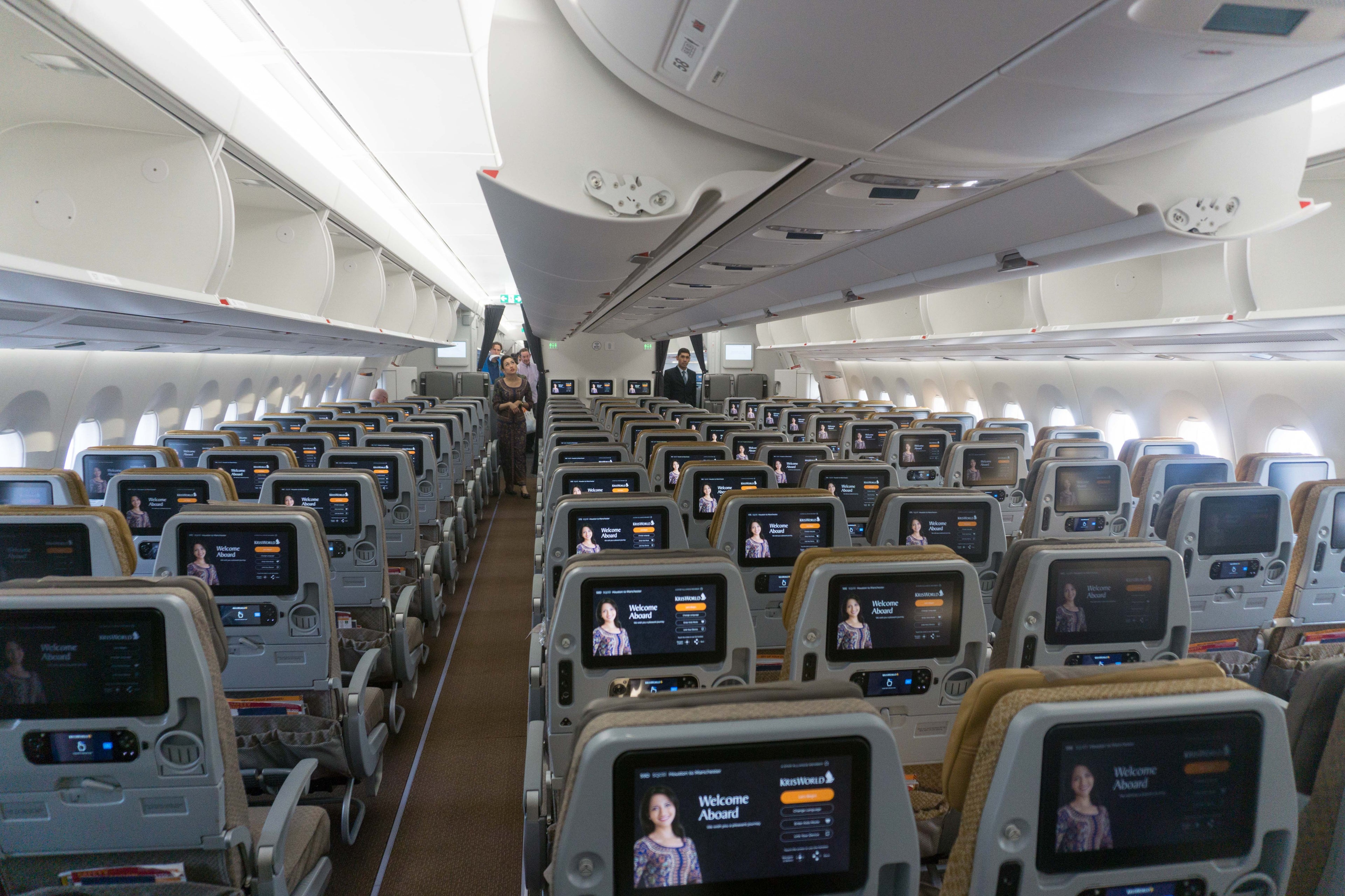 SQ 51 Economy Cabin Rear View