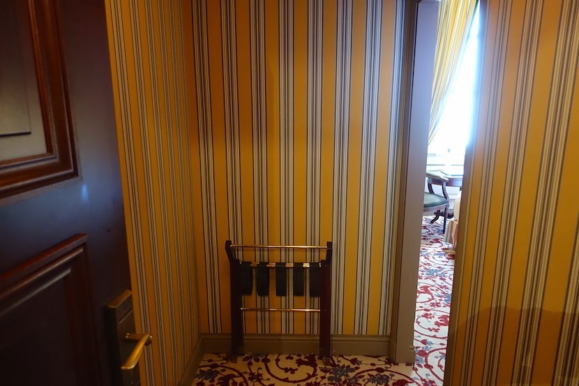 Intercontinental Bordeaux entrance luggage rack