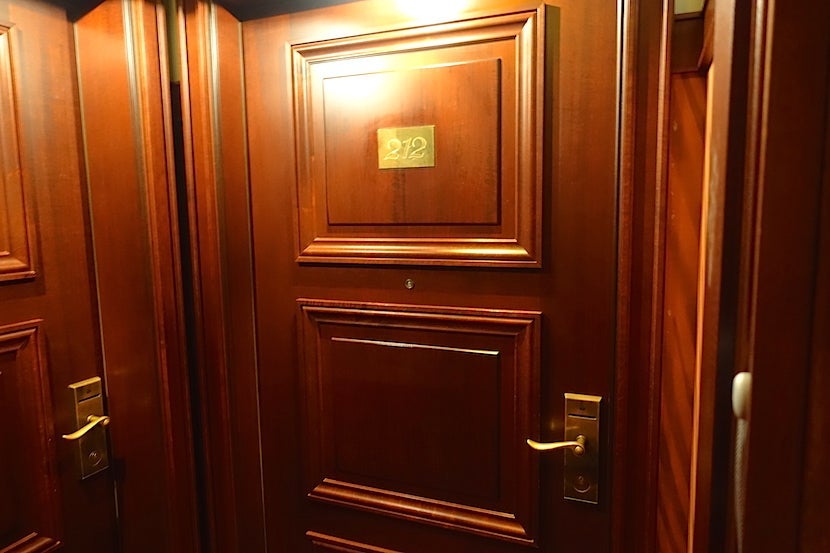 Intercontinental Bordeaux room door