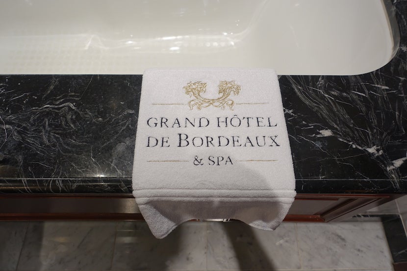 Intercontinental Bordeaux towel