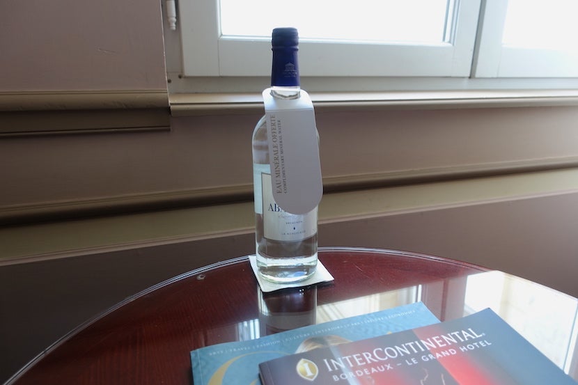 Intercontinental Bordeaux water