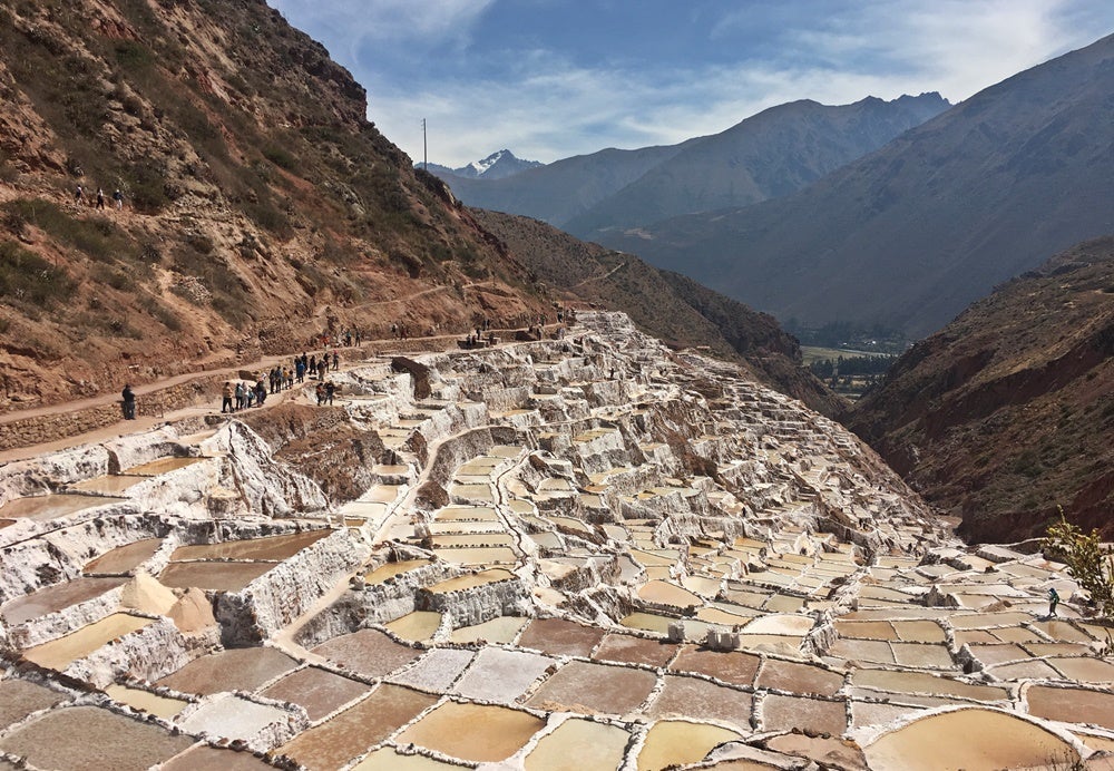 The salt mines of Maras, Peru. Image by Lori Zaino.