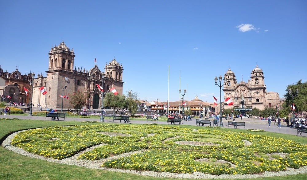 The Plaza de Armas in Cusco. Image by Lori Zaino.