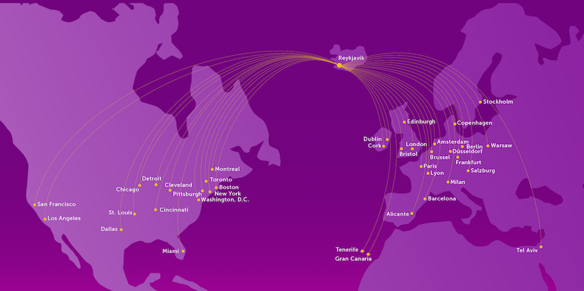 Low-cost carriers like WOW are expanding their route networks monthly.
