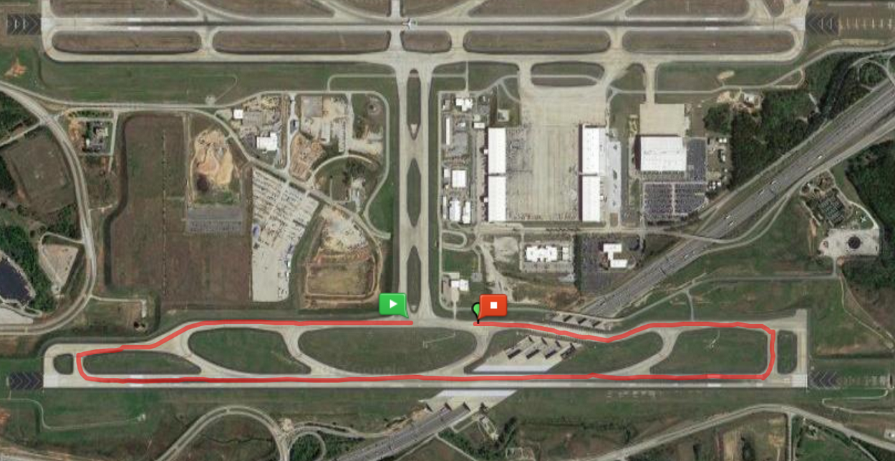 ATL 5K on the Runway map