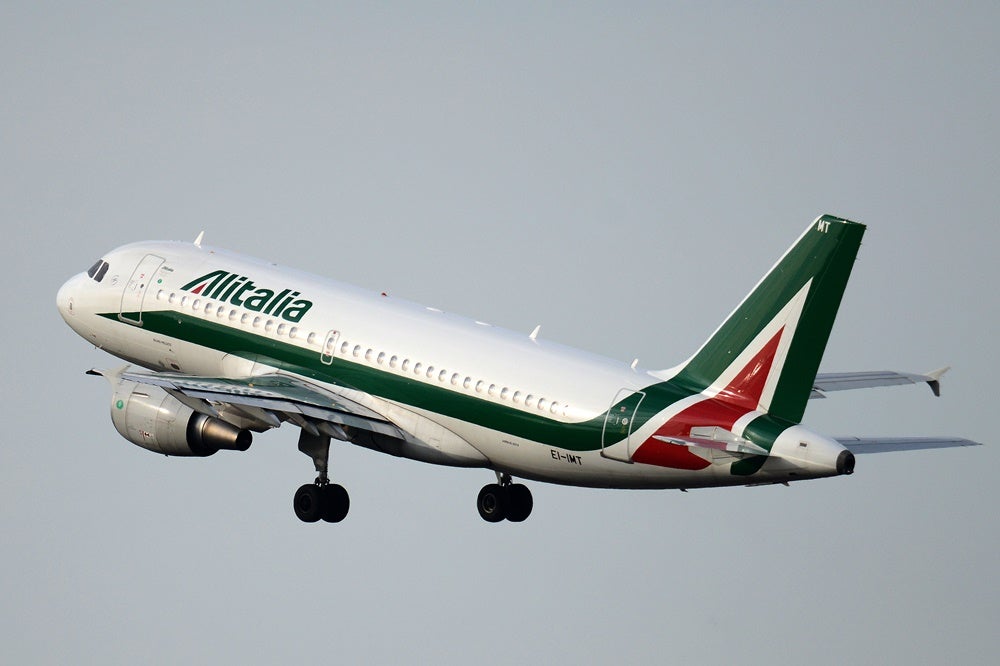 Alitalia has been dealing with bankruptcy, so you may not want to book long term with them. GABRIEL BOUYS / Getty Images.