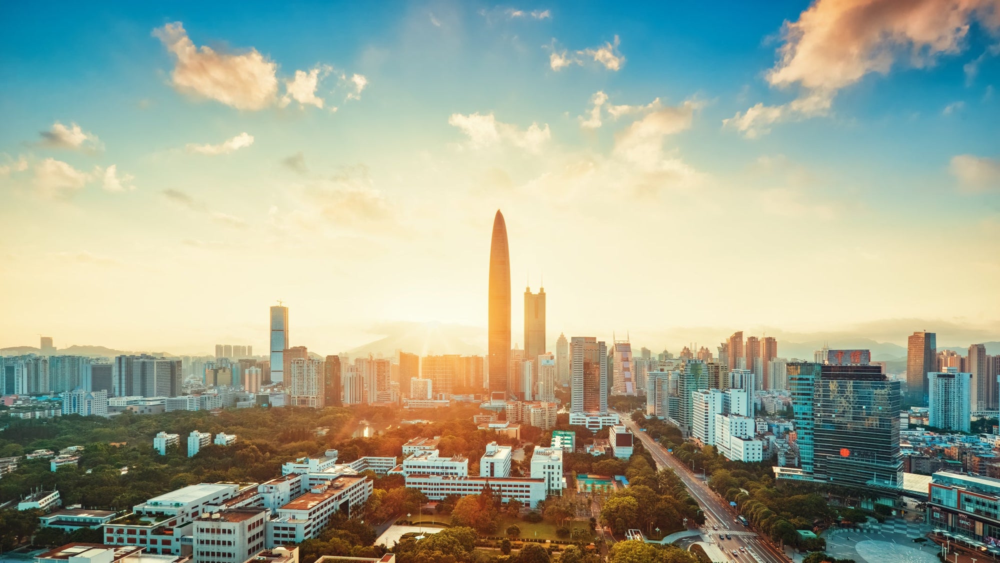 Sunrise in Shenzhen
