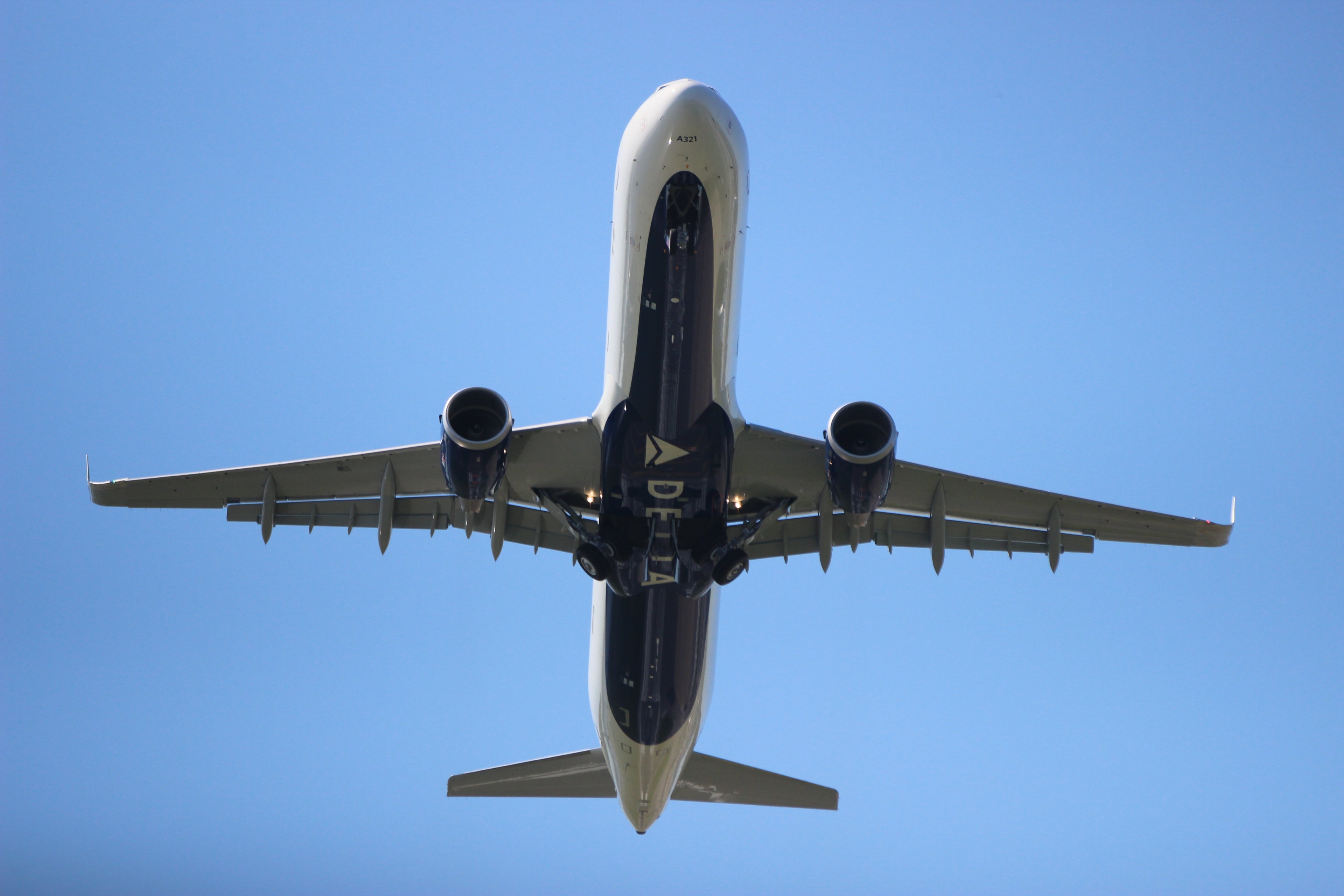 An Airbus A321, one of the largest planes that frequent DCA, seen taking off.