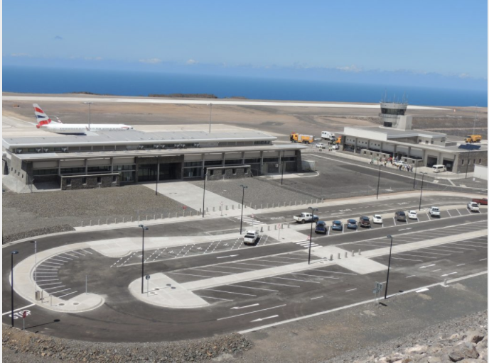 The new St. Helena airport (HLE). Image courtesy of St. Helena government.